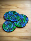Set Of 6 Mosaic Round Coasters