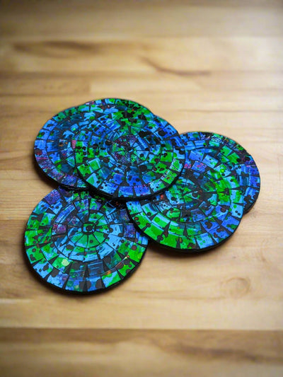Set Of 6 Mosaic Round Coasters