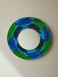 Round Mosaic Mirror