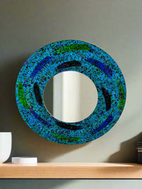 Round Mosaic Mirror