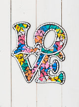 Love Mosaic Wall Hanging