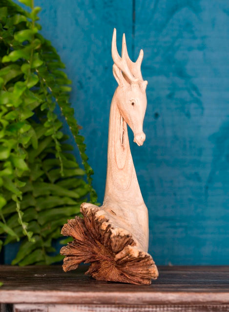 Parasite Wood Deer Head