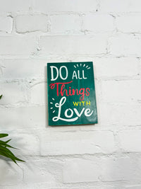 Do All Things Plaque