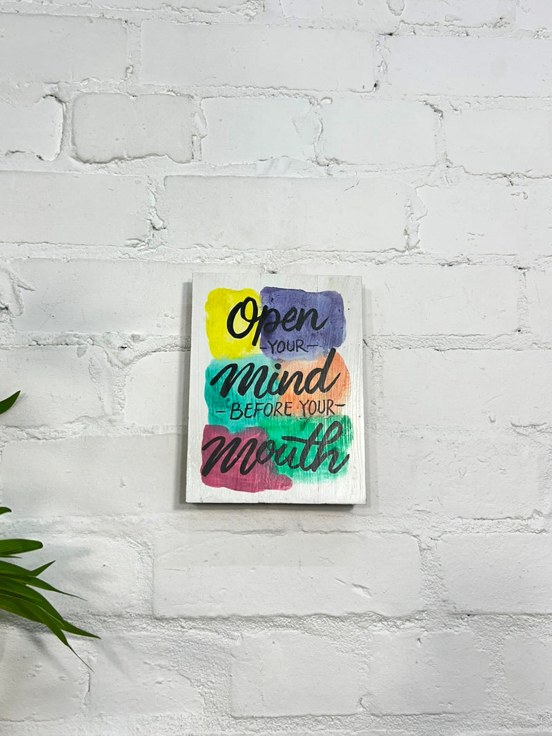 Open Your Mind Plaque