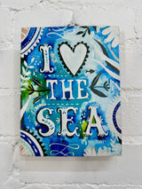 I Love The Sea Plaque
