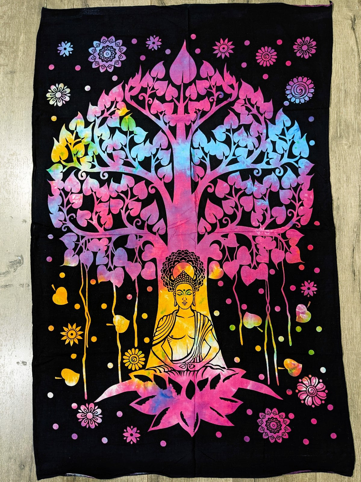 Rainbow Tree And Buddha