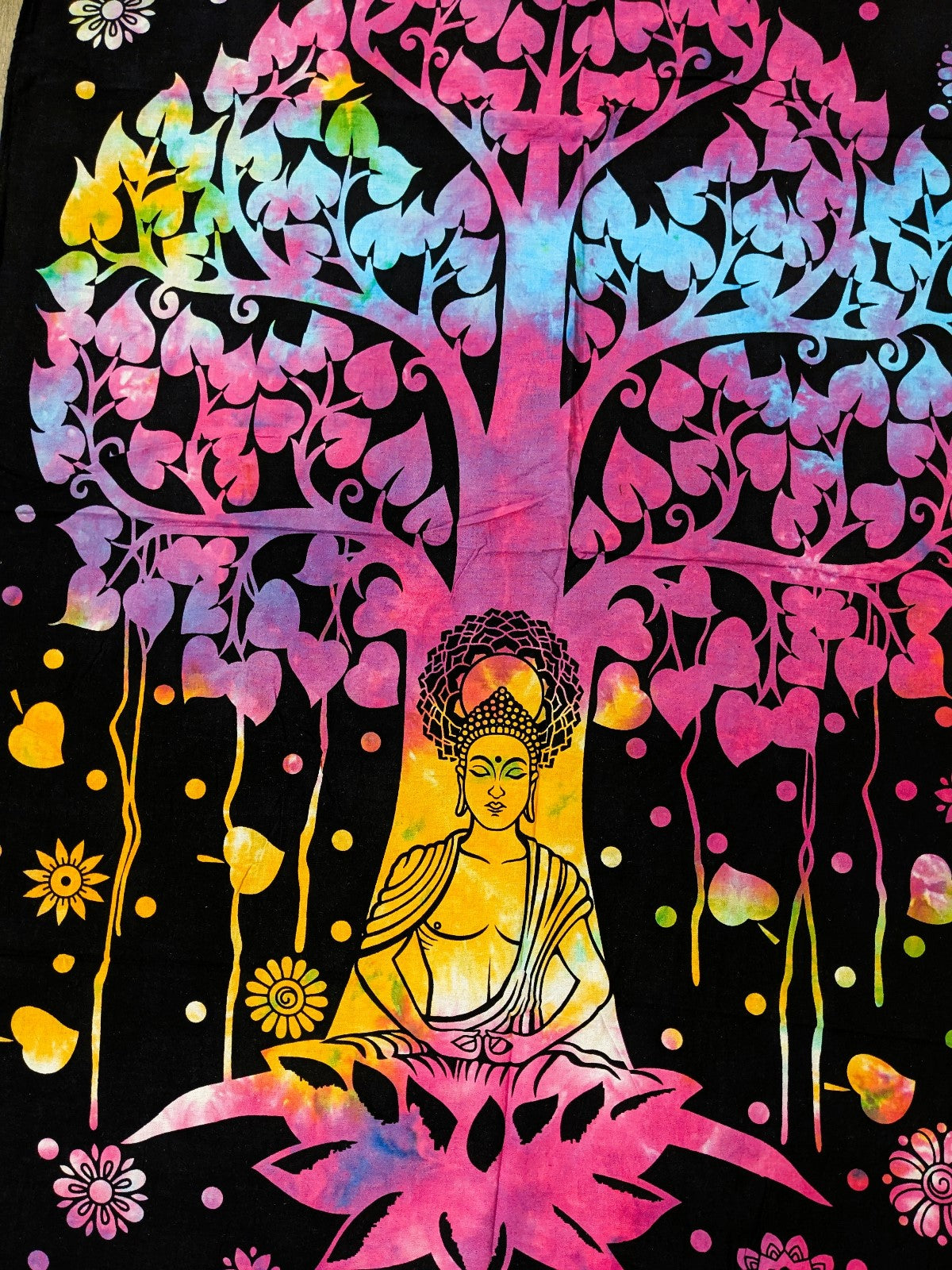 Rainbow Tree And Buddha
