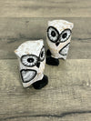Set of 2 Grey Owls