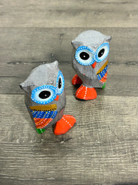 Set of 2 Rainbow Owls