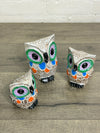 Set of 3 Colourful Owls