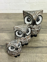 Set Of 3 Owls