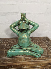 Yoga Pose Frog Arms Raised