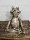 Yoga Pose Frog Crossed Legged