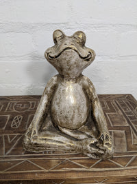 Yoga Pose Frog Crossed Legged