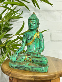 Resin Teal Buddha