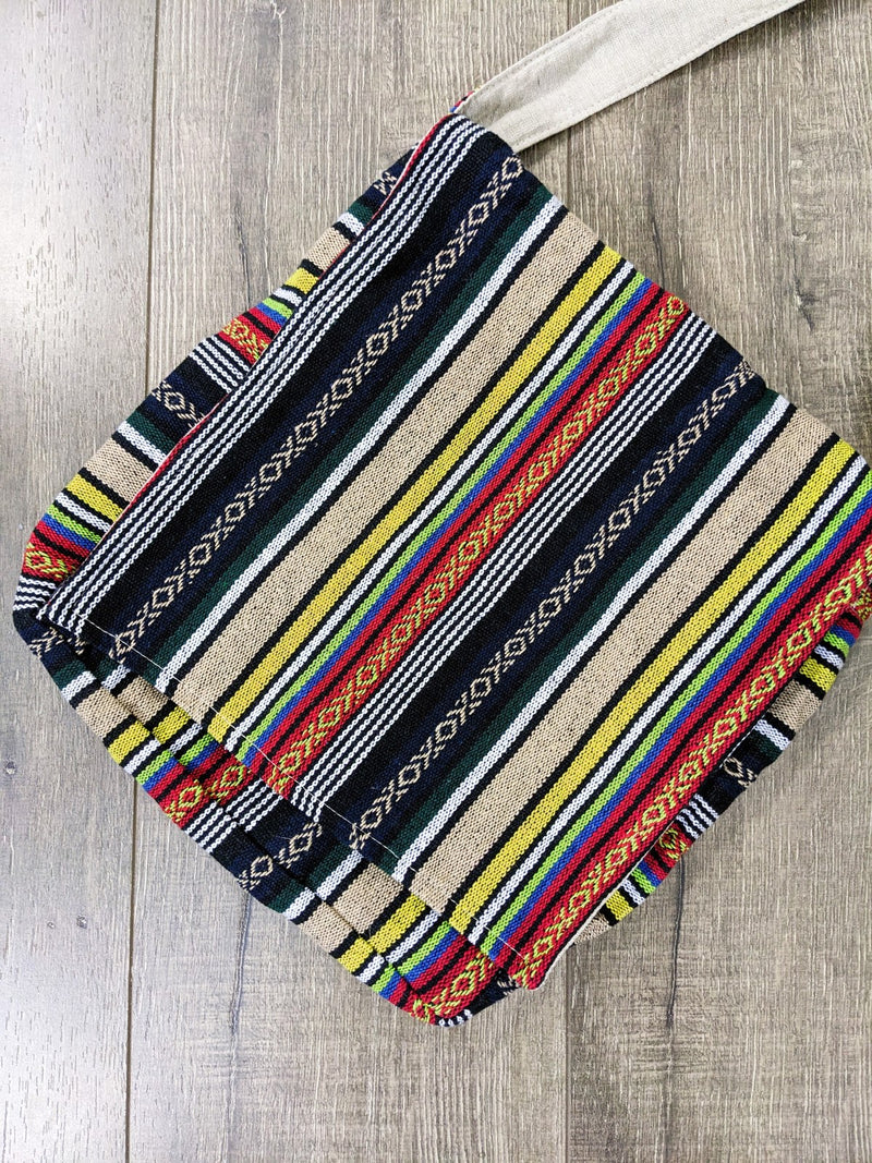 Large Cotton Gheri Flap Over Bag