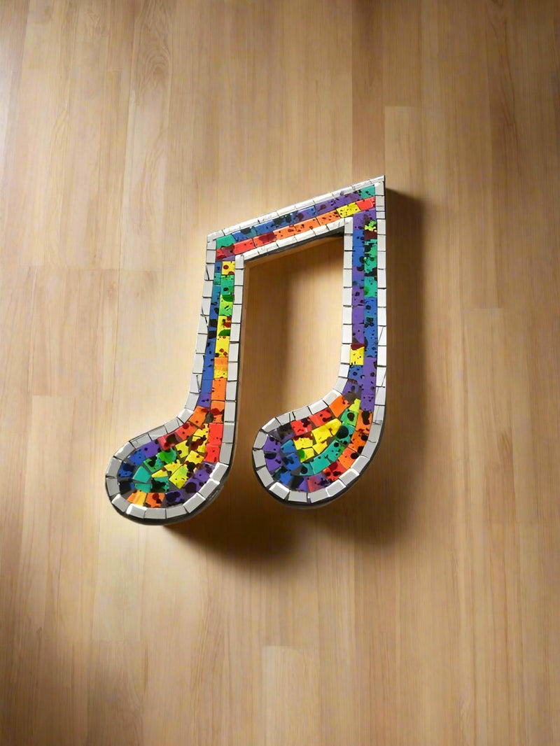 Rainbow Mosaic Musical Quaver