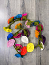 20 Flower Multi Felt Flower Garland