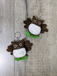 Felt Owl Keyring
