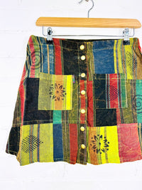 Patchwork Mini Skirt