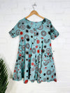 Short Sleeve Short Dress